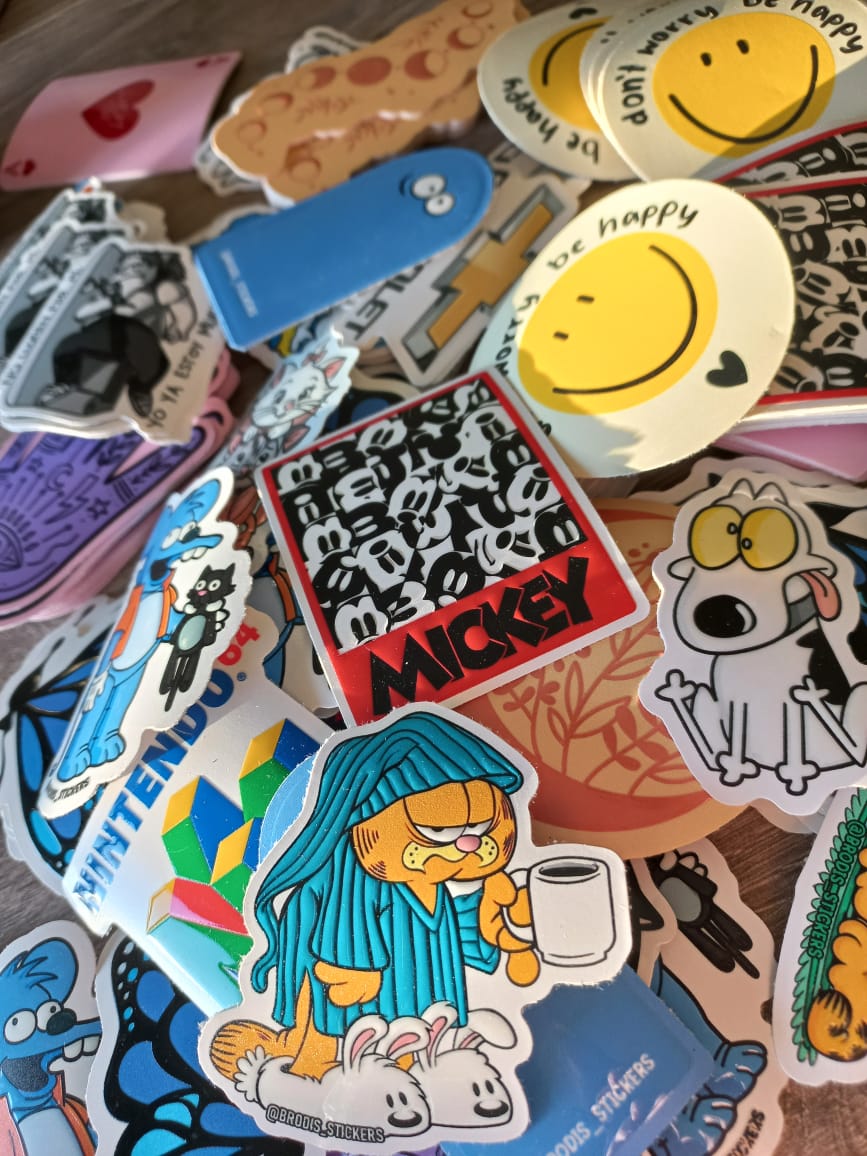 Stickers reales producidos por Brodis